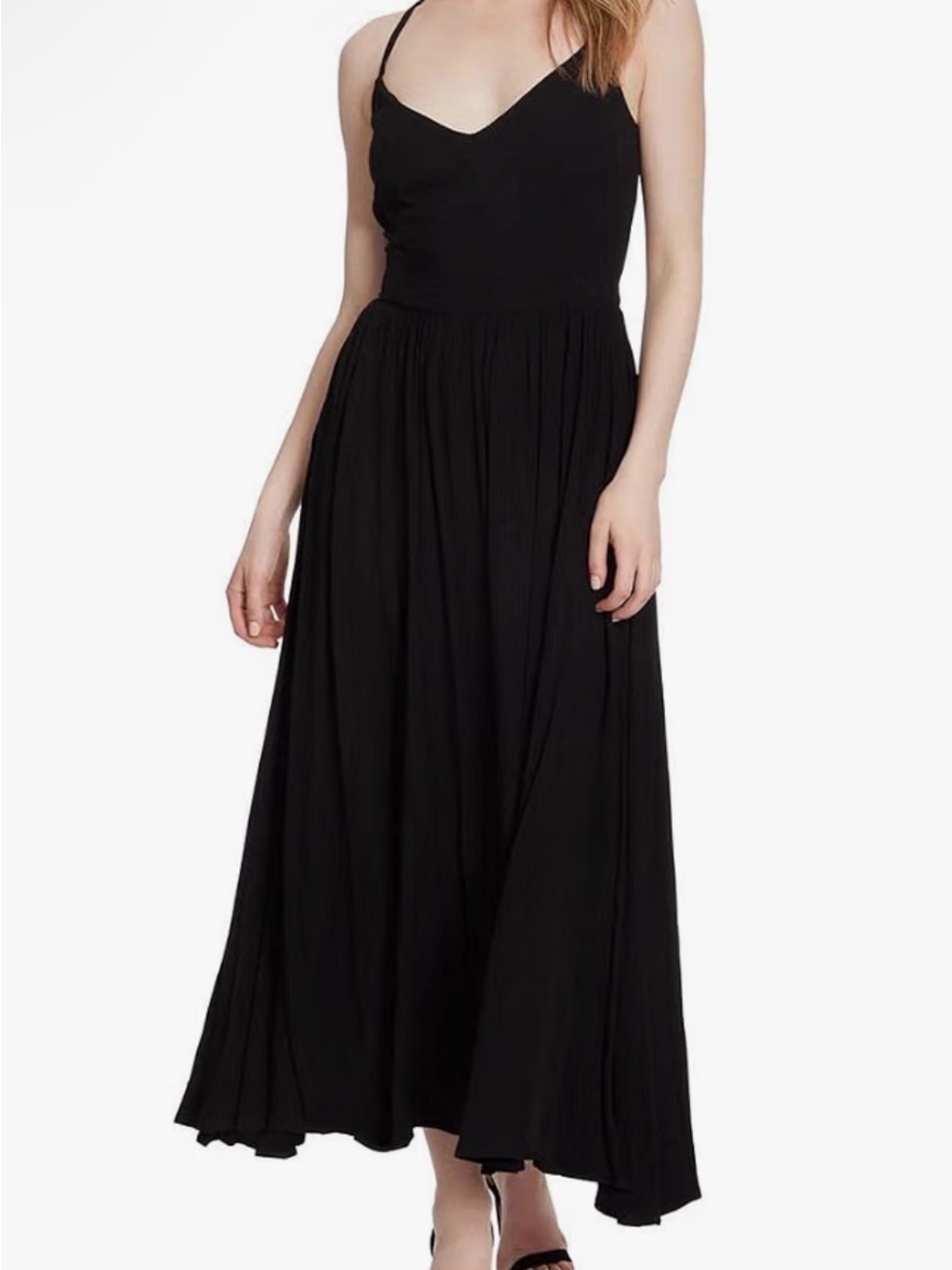 Jessica Simpson Black Strappy Maxi Dress